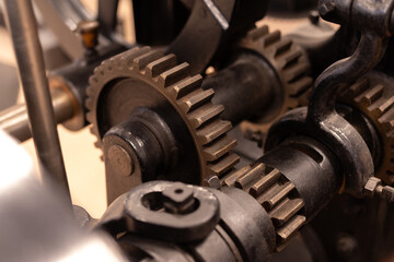 古い機械の歯車