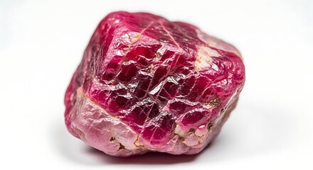 Obraz premium DSLR Macro Image of Rough Ruby Gemstone Surfaces
