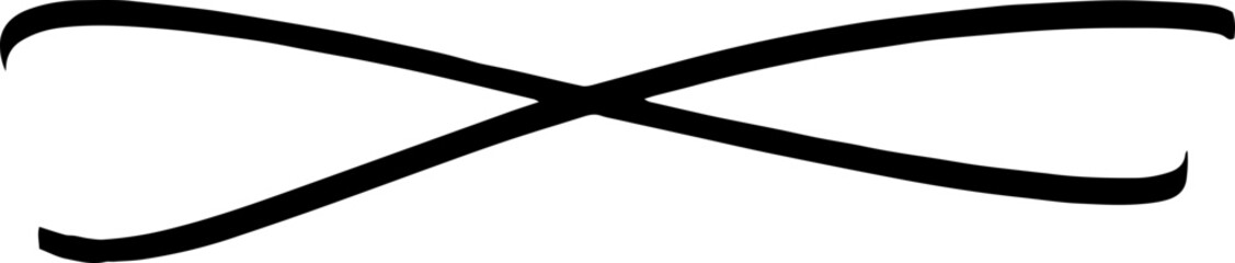 Hand drawn Grunge line, scrawl, scribble doodle underline