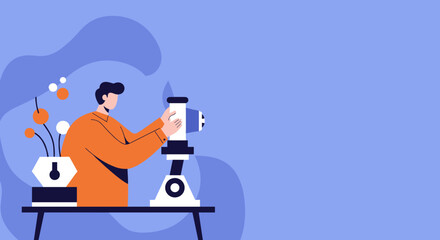 Obraz premium Person conducting scientific research with a microscope, illustrating discovery, analysis, and innovation in a laboratory setting. Ideal for science, education, and healthcare themes.