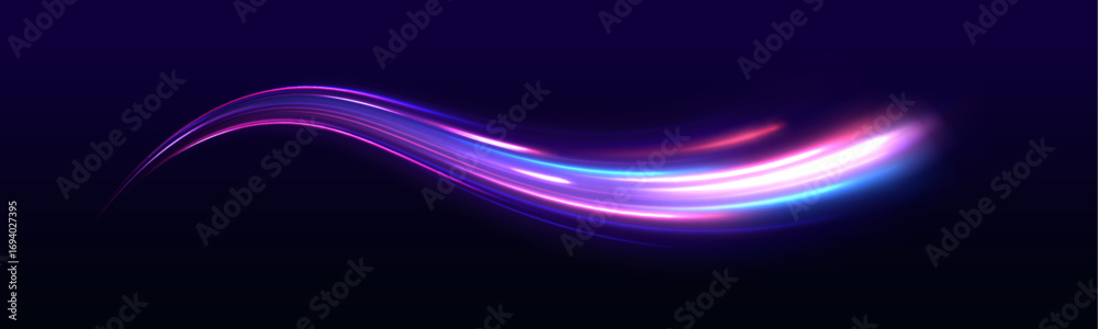 Wall mural abstract vector fire circles, sparkling swirls and energy light spiral frames. big data traffic visu