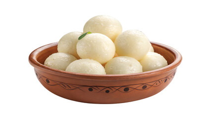 indian rasgullas sweet isolated on transparent background