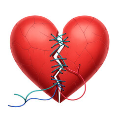 Mending a Broken Heart: A Visual Metaphor