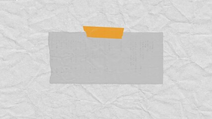 Textured paper with a torn edge and bright tape creating a modern minimalist aesthetic - Powered by Adobe