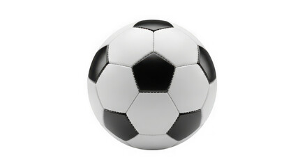 Fototapeta premium Classic Black and White Soccer Ball Isolated on White Background