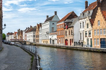 Experience the charm of Brugge, Belgium, with its stunning canals and historic architecture. This picturesque view captures the essence of Belgian beauty and European travel.