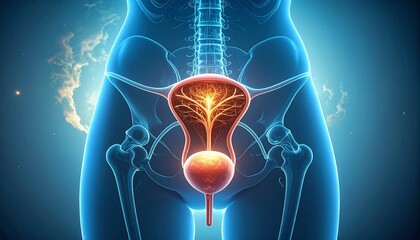 Anatomical bladder illustration