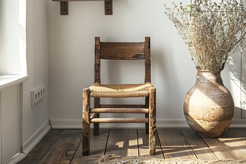 old chair in the room