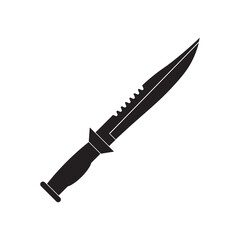 flat icon vector of dagger
