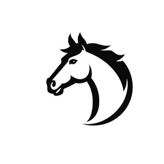 Horse head vector. Abstract animal 