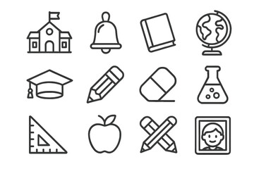 Linear frozen house illustration with ice crystals, winter frost, cartoon style vector graphic for apps and design, transparent background, cold weather concept, architectural icon set