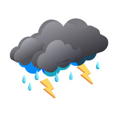 cloud with rain drops
