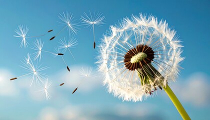 Dandelion seed dispersal