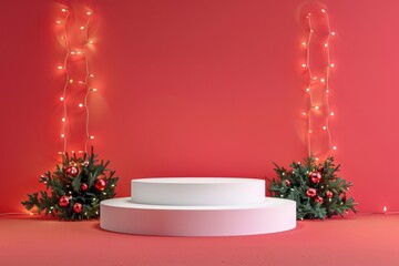 Festive holiday display background