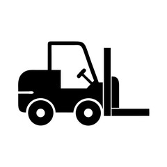 forklift truck icon vector
