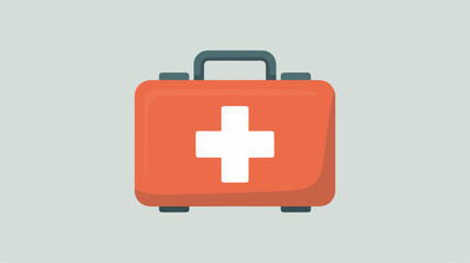 Obraz premium Medical kit First aid box healthcare emergency kit