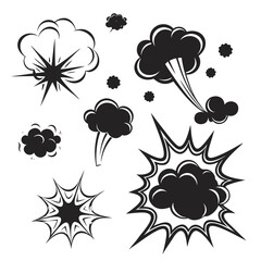 Comic book explosion sound effects boom © Mithu