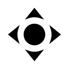 Center icon cursor vector illustration