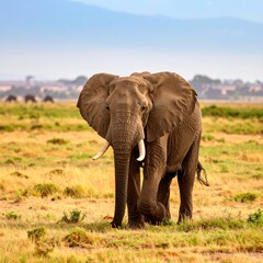 Obraz premium Elephant in African savanna