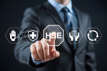 Obraz premium Understanding hse health safety environment management system for workplace safety and compliance