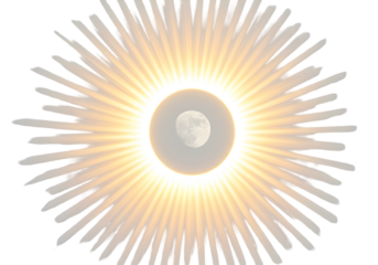 Radiant Sunburst Design Abstract Circular Light Burst Graphic for Branding Websites and Art Projects on transparent background