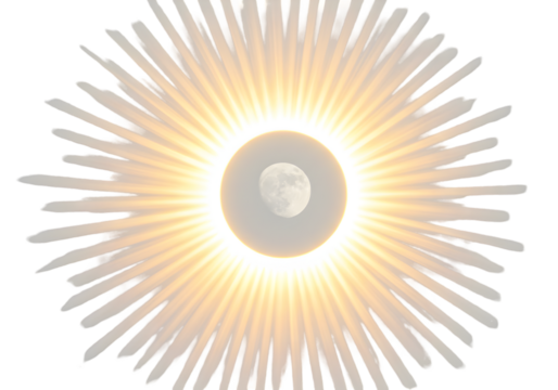 Radiant Sunburst Design Abstract Circular Light Burst Graphic for Branding Websites and Art Projects on transparent background