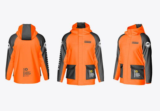 Outdoor Windbreaker Jacket Mockup