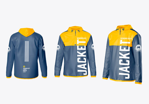 Windbreaker Jacket Mockup