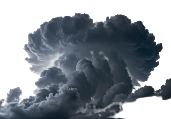 Dramatic Dark Cloud Formation A Powerful Visual for Design Projects on transparent background