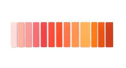 Gradient palette with orange shades