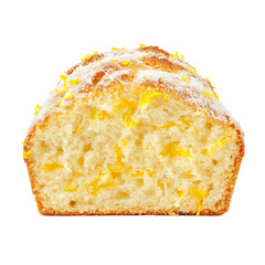 Half-Sliced Citrus Cake with Zest Topping