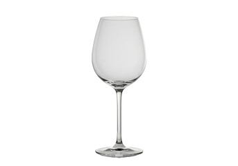 Elegant Wine Glass Crystal Stemware Clear Glassware Beverage Glass Wine Tasting Tableware Photography on transparent background