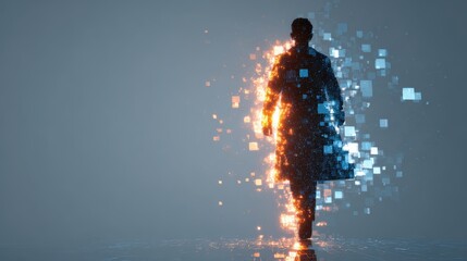 Digital figure merging with light