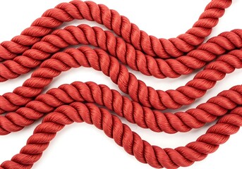 Braided red rope abstract background