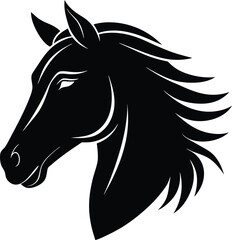 Horse vector on transparent background