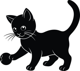 Cat vector on transparent background
