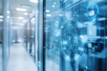 Advanced data center technology showcasing server management and connectivity