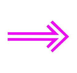vector pink arrow icon on white background