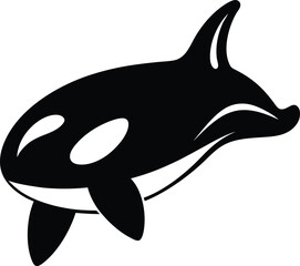 Fototapeta premium Killer whale on transparent background