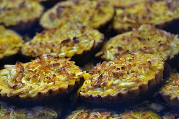 Golden Baked Coconut Tarts - A Delicious Culinary Delight.
