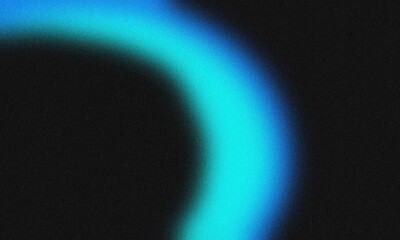 Cyan Curve on Black – Abstract Light Flow