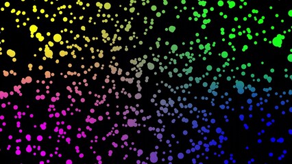 Colorful Particles Gradient on Black Background photo 000001768