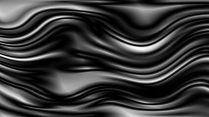 Dark Gray and Silver Wavy Metallic Surface with Dramatic Light Reflections image photo