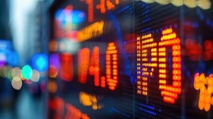 Close-up of golden stock market ticker displaying IPO with financial charts, symbolizing investment opportunities and capital market growth. Financial business and trading concept.
