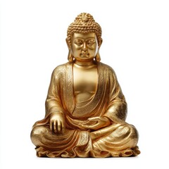 Golden Buddha Statue Meditation Peace