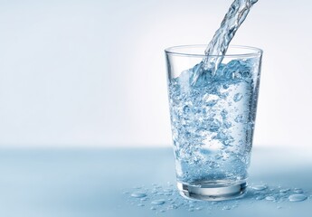 Water pouring into a glass (2)