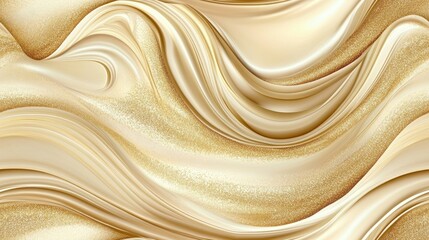 Fototapeta premium An elegant background showcases shimmering gold glitter amidst fluid marble swirls in white and gray, creating a luxurious and sophisticated design SEAMLESS PATTERN