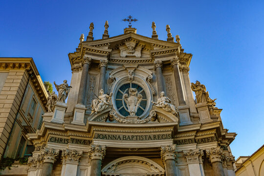 Church of Santa Cristina, splendour of Baroque architecture in the heart of Turin, Italy