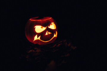 Scary Halloween pumpkin