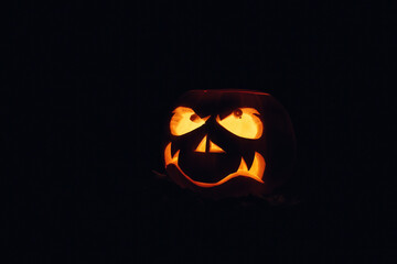 Scary Halloween pumpkin